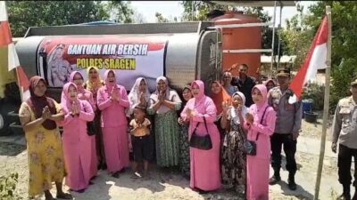 Polres Sragen Bantu Air Bersih Untuk Dua Dukuh di Kecamatan Sukodono Terdampak Kekeringan