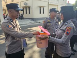 Polresta Pati Sumbangkan Dana untuk Paket Sembako dan Ekstra Fooding