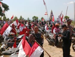 Polsek Gunungwungkal Bersama Koramil Amankan Kirab Merah Putih Bermotor