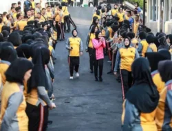 Peringati Hari Jadi Polwan Ke 75, Polda Jateng Adakan Olahraga Bersama