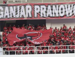 Apel Pemenangan PDIP, Stadion Jatidiri Semarang Memerah