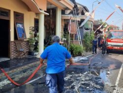 Dipicu Korsleting Listrik, Rumah Triyantoro di Juwanalan Kabupaten Pati Kebakaran