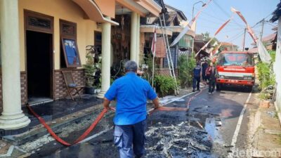 Dipicu Korsleting Listrik, Rumah Triyantoro di Juwanalan Kabupaten Pati Kebakaran
