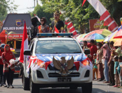 Kerahkan Ranmor Hias, Polres Sukoharjo Meriahkan Karnaval Pembangunan HUT RI ke-78