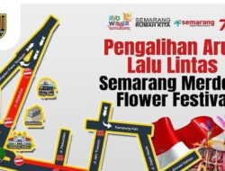 Event Semarang Flower Festival digelar hari ini. Rekayasa lalu lintas dilakukan Polrestabes Semarang