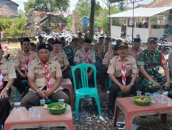 Jambore Lomba Tingkat II di Desa Gadudero Sukolilo, Bhabinkamtismas dan Babinsa Lakukan Pengamanan