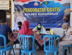 Bakti Sosial Pengobatan Gratis Polres Sukoharjo untuk Masyarakat Bulu