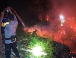 Kerjasama Damkar, TNI, Polri, dan Warga Jaken Pati Selamatkan Bambu dari Kebakaran