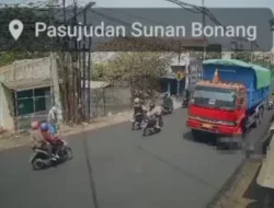 Bukan di Pantura Bonang-Lasem Rembang, Ini Dia Lokasi Pemotor Terlindas Truk Tronton yang Viral