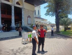 Ciptakan Keamanan Saat Sholat Jum’at, Sat Samapta Polres Rembang Dialogis Dengan Penjaga Masjid