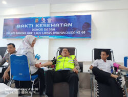 Adakan Donor Darah, Ditlantas Polda Aceh Sambut Hari Lalulintas Bhayangkara Ke 68