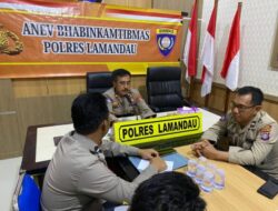 Penekanan Kasat Binmas Polres Lamandau saat Anev Bhabinkamtibmas