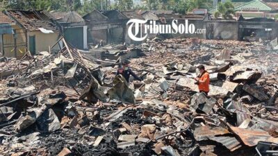 Kebakaran Pasar Slogohimo, Polda Jateng Telusuri Kemungkinan Ada Unsur Kesengajaan