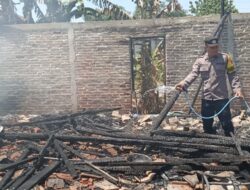 Rumah Warga Desa Brati Terbakar, Polsek Kayen : Diduga Karena Korsleting Listrik dan Membakar Kasur