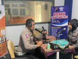 Sat Lantas Polres Rembang Sosialisasi Ops Zebra Candi 2023 dari Siaran Radio CBFM