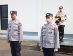 Personel Dokkes Melaksanakan Pengucapan Tribrata dan Catur Prasetya Dihadapan Kapolresta Pati