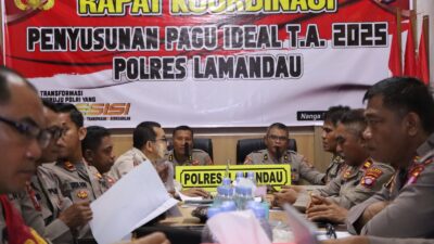 Susun Pagu Ideal T.A 2025, Rorena Polda Kalteng Kunjungi Polres Lamandau