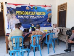 Polres Sukoharjo Adakan Bakti Sosial Pengobatan Gratis di Kecamatan Bulu