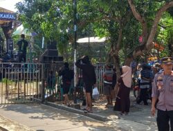 Pengamanan Pertunjukan Hiburan Dangdut di Desa Margotuhu Kidul oleh Polsek Margoyoso