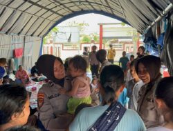 Polwan Polda Kalteng Kembali Ajak Anak-anak Terdampak Unras Bermain