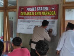 Satuan Narkoba Polres Sragen Kampung Tangguh di Desa Jambeyan Bayanan Sambirejo