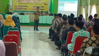 105 Kepala Madrasah Ibtidaiyah Ikuti Workshop di Kantor Kemenag, Polresta Pati Sosialisasi Pencegahan Bullying