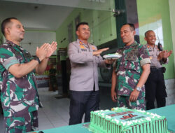 Datangi Kodim 0726/Sukoharjo di HUT TNI ke-78, Kapolres Sukoharjo Beri Surprise
