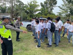 Satlantas Polres Lamandau Gelar Police Goes to School di SMKN 2 Bulik
