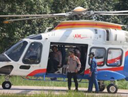 Pantau Karhutla, Kapolda Kalteng Gunakan Helikopter