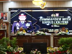 Hari Pertama Menjabat, Kapolda Kalteng Sampaikan Comander Wish Berisi 9 Kebijakan