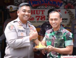 Jalin Sinergitas, Kapolres Banjarnegara Beri Kejutan Dandim 0704 di HUT Ke-78 TNI
