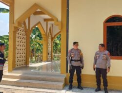 Kabagops Polresta Pati Cek Lokasi Bantuan Sumur Bor di Masjid Al Huda Desa Serutsadang Winong