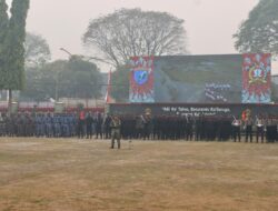 Kapolda Kalteng Hadiri Upacara & Syukuran HUT TNI ke-78 di Makorem 102 Panju Panjung