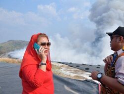 Kebakaran TPA Jatibarang Semarang Belum Padam