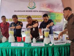 Barang Bukti Kejahatan dari Puluhan Perkara Dimusnahkan Kejari Kota Semarang