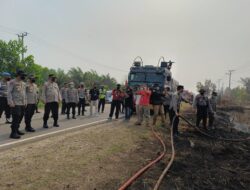 Pastikan Kebakaran Cepat di Tangani, Kapolda Kalteng Tinjau Karhutla di Kotim
