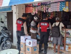 Patroli ke Pertokoan, Jajaran Sat Samapta Polres Rembang Cek Harga Sembako
