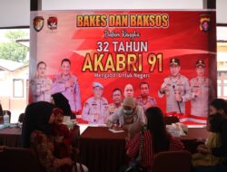 Akabri 91 Polres Lamandau Mengabdi untuk Negeri: Gelar Baksos dan Bakkes