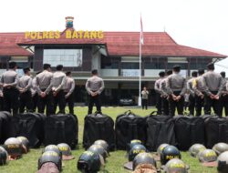 Sambut Pemilu 2024, Polres Batang Siagakan Pasukan Dalmas