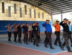 Polresta Pati Berikan Pelatihan Peraturan Baris-Berbaris untuk Satpam