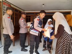 Polresta Pati Polda Jateng Salurkan Bantuan 50 Karung Beras ke Warga Desa Ketip