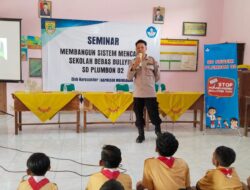 Sambangi SD, Kanit Binmas Polsek Mojolaban Sukoharjo Beri Edukasi Stop Bullying