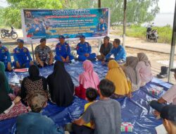 Sasar Masyarakat Tanjung Perawan, Ditpolairud Polda Kalteng Gelar Giat Polmas