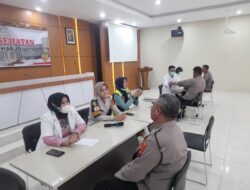 Personil Operasi Mantap Brata Polres Sukoharjo Jalani Screening Kesehatan