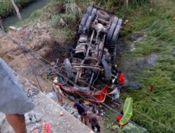 Truck Tabrak 5 Kendaraan Lalu Masuak Jurang di Semarang, 1 Orang Tewas