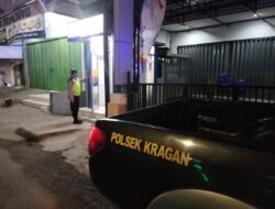 Patroli Rutin Dinihari, Polsek Kragan Antisipasi Pembobolan Mesin ATM