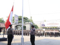 Kabag Logistik Polres Rembang Jadi Irup saat Upacara Bendera Hari Pahlawan 2023