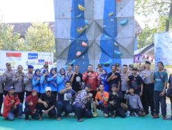 Kejuaraan Panjat Tebing Bertajuk Kapolres Rembang Cup Berlangsung Sukses & Meriah