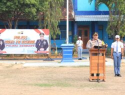 Police Goes To School, Kapolres Rembang Jadi Pembina Upacara Di SMK N 2 Rembang
