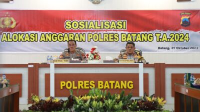 Jumlah Anggaran DIPA Tahun 2024, Disosialisasikan Polres Batang